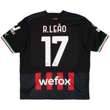 2022-23 AC Milan Home Shirt R.Leao #17 - 9/10 - (XL)