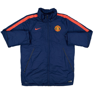 2014-15 Manchester United Nike Padded Bench Coat - 8/10 - (XL)