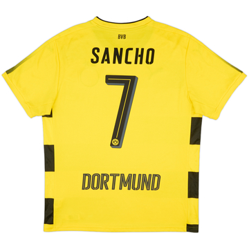 2017-18 Borussia Dortmund Home Shirt Sancho #7 - 8/10 - (L)