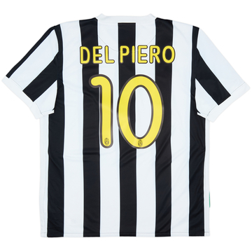 2009-10 Juventus Home Shirt Del Piero #10 - 8/10 - (L)