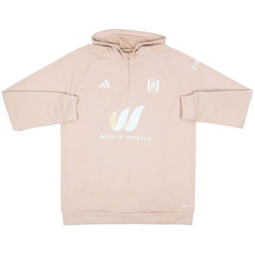 2022-23 Fulham adidas 1/4 Zip Hooded Drill Top - 8/10 - (XL)
