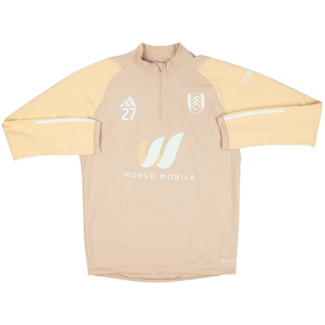 2023-24 Fulham Player Issue adidas 1/4 Zip Sweat Top #27 - 10/10 - (M)