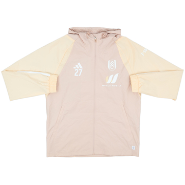 2022-23 Fulham Player Issue adidas Hooded Rain Jacket #27 - 10/10 - (M)