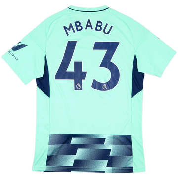 2022-23 Fulham Match Issue Away Shirt Mbabu #43