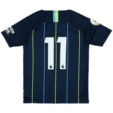 2018-19 Manchester City Away Shirt #11 - 4/10 - (XL.Boys)