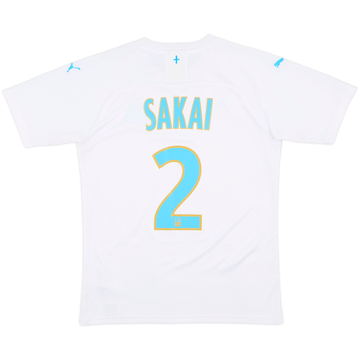 2019-20 Olympique Marseille Home Shirt Sakai #2 - 10/10 - (S)
