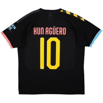 2019-20 Manchester City Away Shirt Kun Aguero #10 - 7/10 - (L)