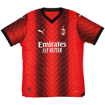 2023-24 AC Milan Authentic Home Shirt - 10/10 - (XXL)