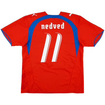 2006-08 Czech Republic Home Shirt Nedved #11 - 9/10 - (L)