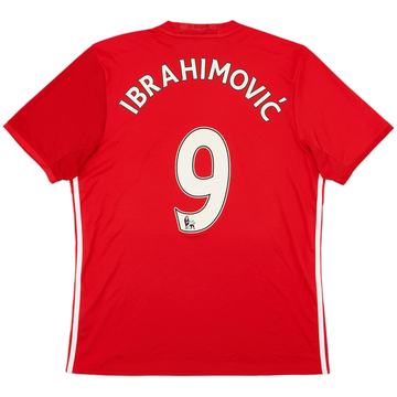 2016-17 Manchester United Home Shirt Ibrahimovic #9 - 6/10 - (L)