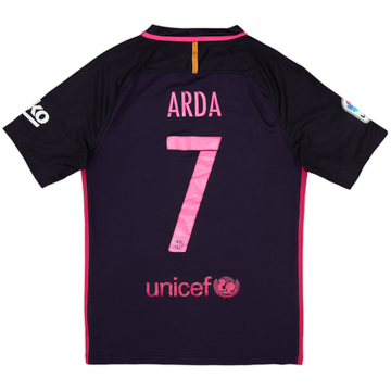 2016-17 Barcelona Away Shirt Arda #7 - 6/10 - (S)