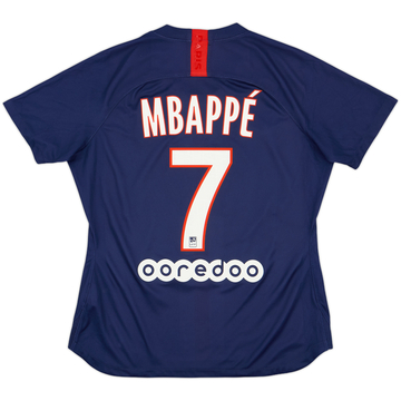 2019-20 Paris Saint-Germain Home Shirt Mbappe #7 - 7/10 - (Women's L)