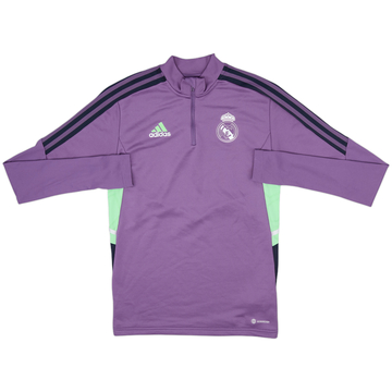 2022-23 Real Madrid adidas 1/4 Zip Drill Top - 10/10 - (XS)