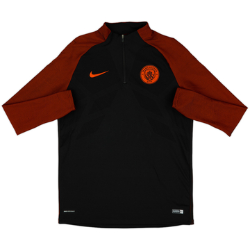 2016-17 Manchester City Nike 1/4 Zip Drill Top - 8/10 - (L)