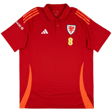 2023-24 Wales adidas Polo Shirt - 8/10 - (L)
