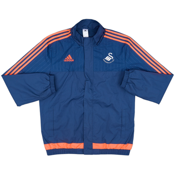 2015-16 Swansea City adidas Rain Jacket - 8/10 - (L)