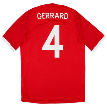 2010-11 England Away Shirt Gerrard #8 - 6/10 - (L)