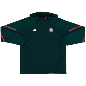 2023-24 Manchester United adidas Hooded Track Jacket - 10/10 - (XL)