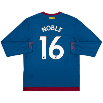 2018-19 West Ham Away L/S Shirt Noble #16 - 10/10 - (XL)
