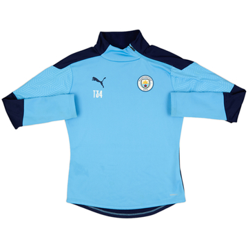 2019-20 Manchester City Player Issue Puma 1/4 Zip Drill Top #T34 - 6/10 - (S)