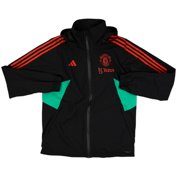 2023-24 Manchester United adidas Hooded Rain Jacket - 8/10 - (M)