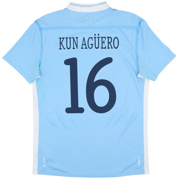 2011-12 Manchester City Home Shirt Kun Aguero #16 - 7/10 - (M)