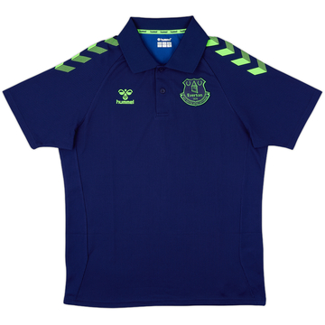 2021-22 Everton Hummel Polo Shirt - 9/10 - (L)