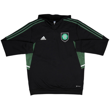 2022-23 Celtic adidas Hooded 1/4 Zip Drill Top - 10/10 - (XL)