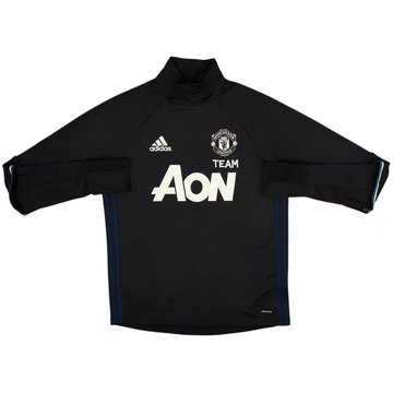 2016-17 Manchester United Staff Issue adidas Drill Top - 7/10 - (M)