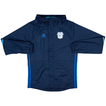2015-16 Cardiff City adidas Hooded Track Jacket - 9/10 - (S)