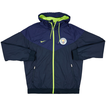 2018-19 Manchester City Nike Hoodede Track Jacket - 9/10 - (L)