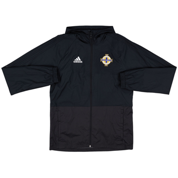 2018-19 Northern Ireland adidas Hooded Track Jacket - 8/10 - (S)
