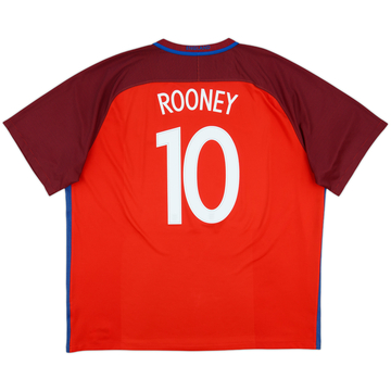 2016-17 England Away Shirt Rooney #10 - 8/10 - (3XL)