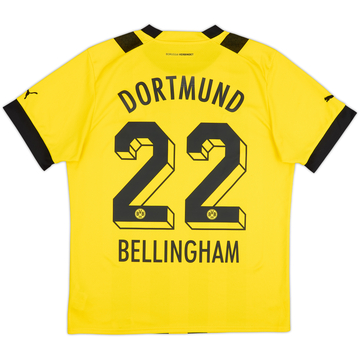 2022-23 Borussia Dortmund Home Shirt Bellingham #22 - 9/10 - (L)