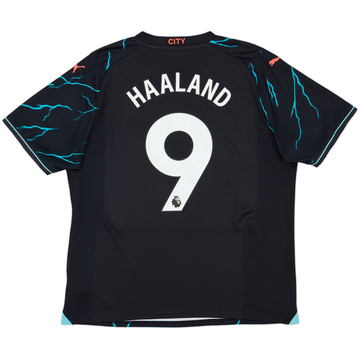 2023-24 Manchester City Third Shirt Haaland #9 - 9/10 - (XL)