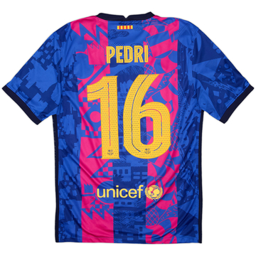 2021-22 Barcelona Third Shirt Pedri #16 - 9/10 - (S)