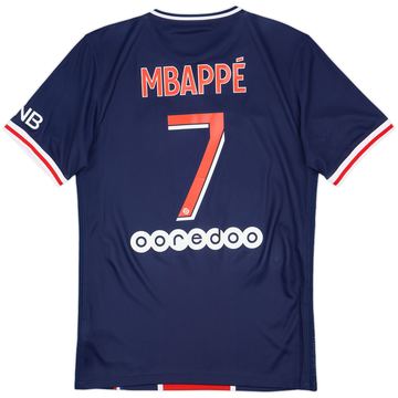 2020-21 Paris Saint-Germain Home Shirt Mbappe #7 - 9/10 - (S)