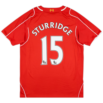2014-15 Liverpool Home Shirt Sturridge #15 - 6/10 - (M)