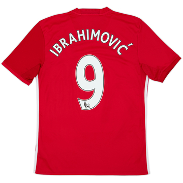 2016-17 Manchester United Home Shirt Ibrahimovic #9 - 6/10 - (S)
