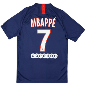 2019-20 Paris Saint-Germain Home Shirt Mbappe #7 - 9/10 - (S)