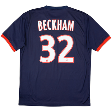 2013-14 Paris Saint-Germain Home Shirt Beckham #32 - 6/10 - (M)