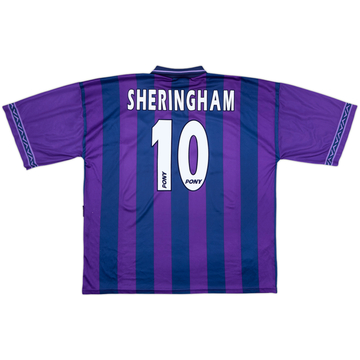 1995-97 Tottenham Away Shirt Sheringham #10 - 8/10 - (XXL)