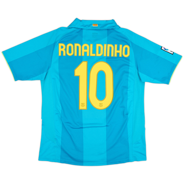 2007-09 Barcelona Away Shirt Ronaldinho #10 - 6/10 - (L)