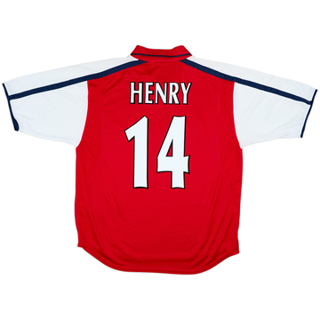 2000-02 Arsenal Home Shirt Henry #14 - 8/10 - (L)