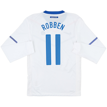 2010-11 Netherlands Player Issue Away L/S Shirt Robben #11 - 8/10 - (M)