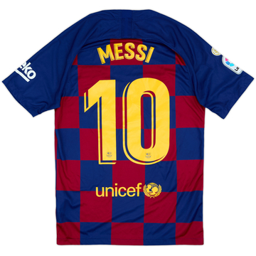 2019-20 Barcelona Home Shirt Messi #10 - 8/10 - (S)