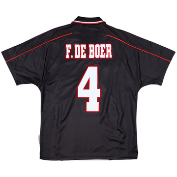 1998-99 Ajax Away Shirt F.De Boer #4 - 8/10 - (M)