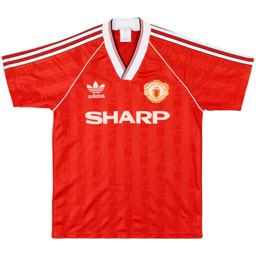 1988-90 Manchester United Home Shirt - 7/10 - (S)