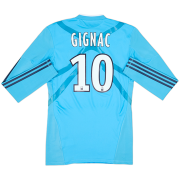 2010-11 Olympique Marseille Player Issue TechFit Away L/S Shirt Gignac #10 - 8/10 - (L)