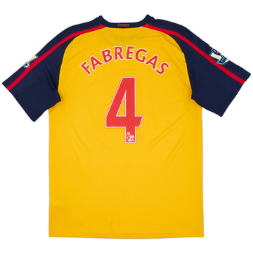 2008-09 Arsenal Away Shirt Fabregas #4 - 7/10 - (M)